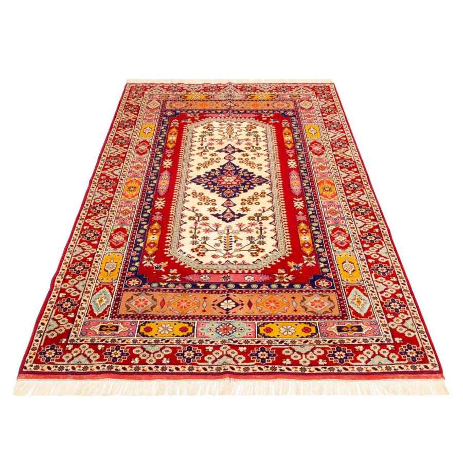 Price and Buy Persian Wool Carpet Hand-Knotted with Medallion design 2.5 Meter Red