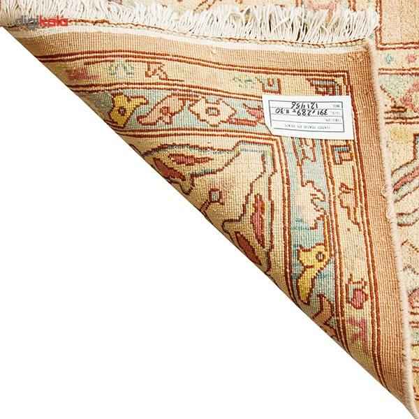 Price and Buy Persian Wool Carpet Hand-Knotted with Medallion design Cream – Heriz - Image 7