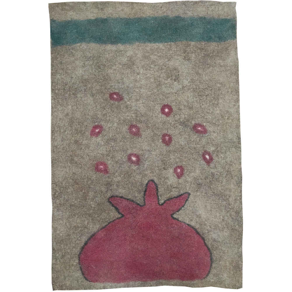 Price and Buy Persian Wool Felt Rug 100% Natural and Handmade Anar