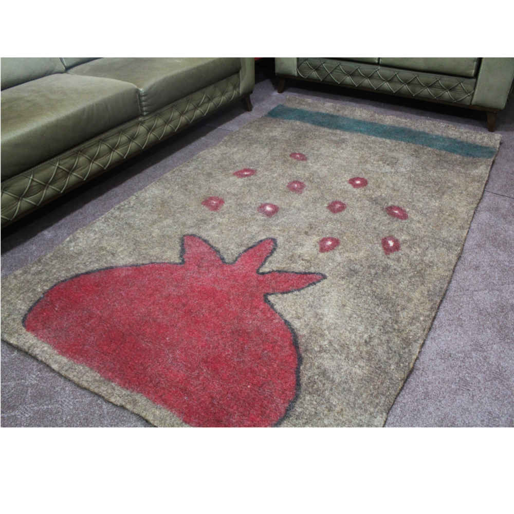 Price and Buy Persian Wool Felt Rug 100% Natural and Handmade Anar - Image 3