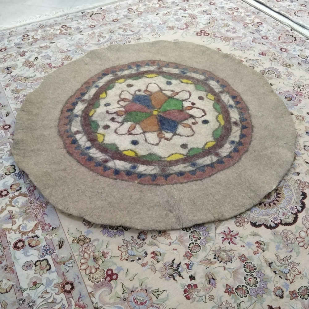 Price and Buy Persian Wool Felt Rug 100% Natural and Handmade Gerd - Image 3