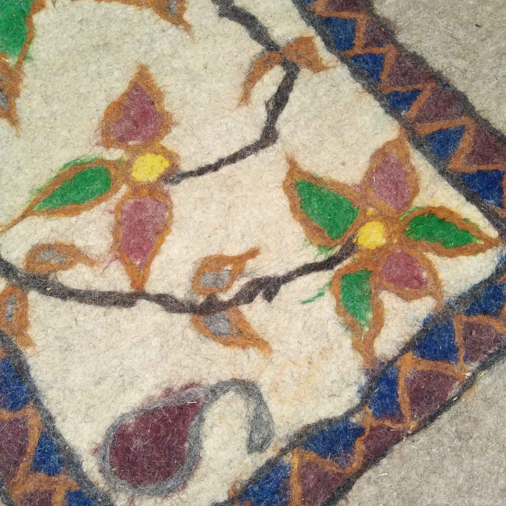 Price and Buy Persian Wool Felt Rug 100% Natural and Handmade Ramin - Image 3