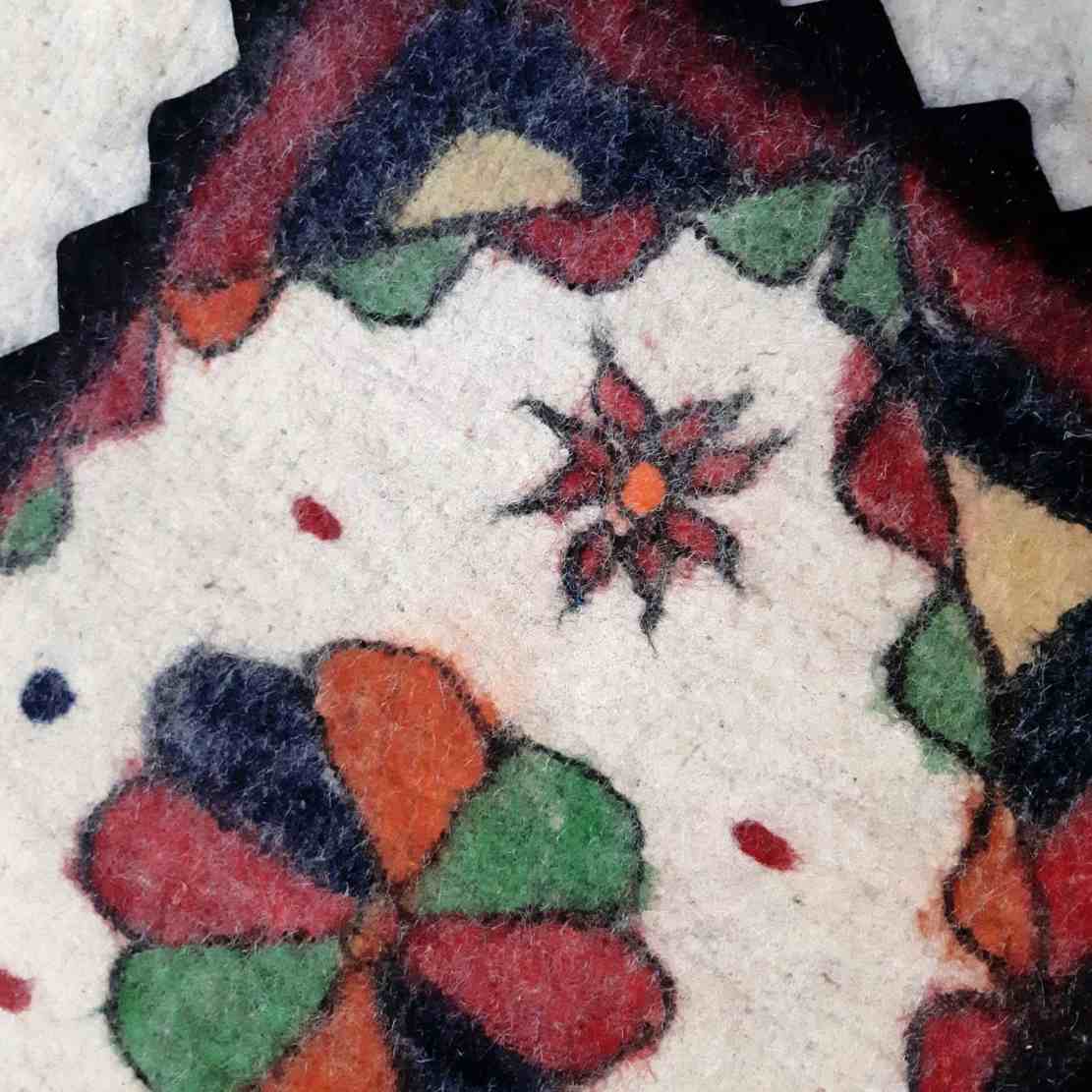 Price and Buy Persian Wool Felt Rug 100% Natural and Handmade Teb302 - Image 3