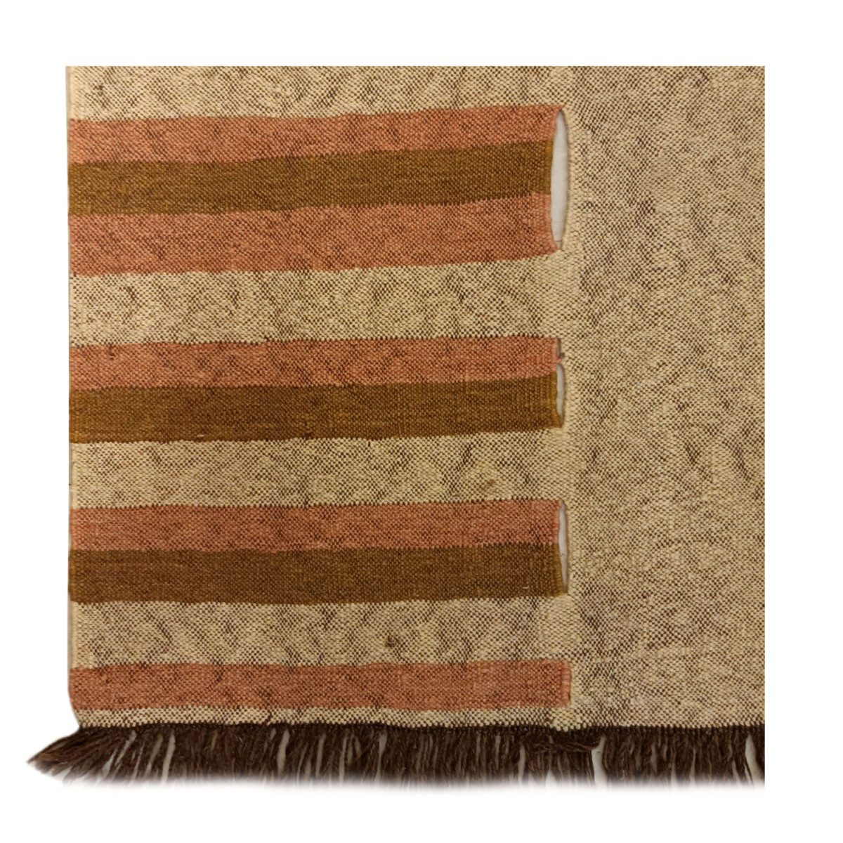 Price and Buy Persian Wool Kilim Rug Handwoven Genuine in Khorasan Brown - Image 4
