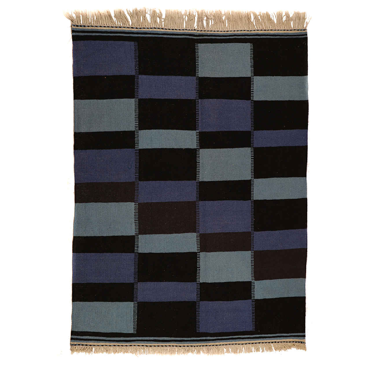 Price and Buy Persian Wool Kilim Rug Handwoven in Isfahan Checkered design