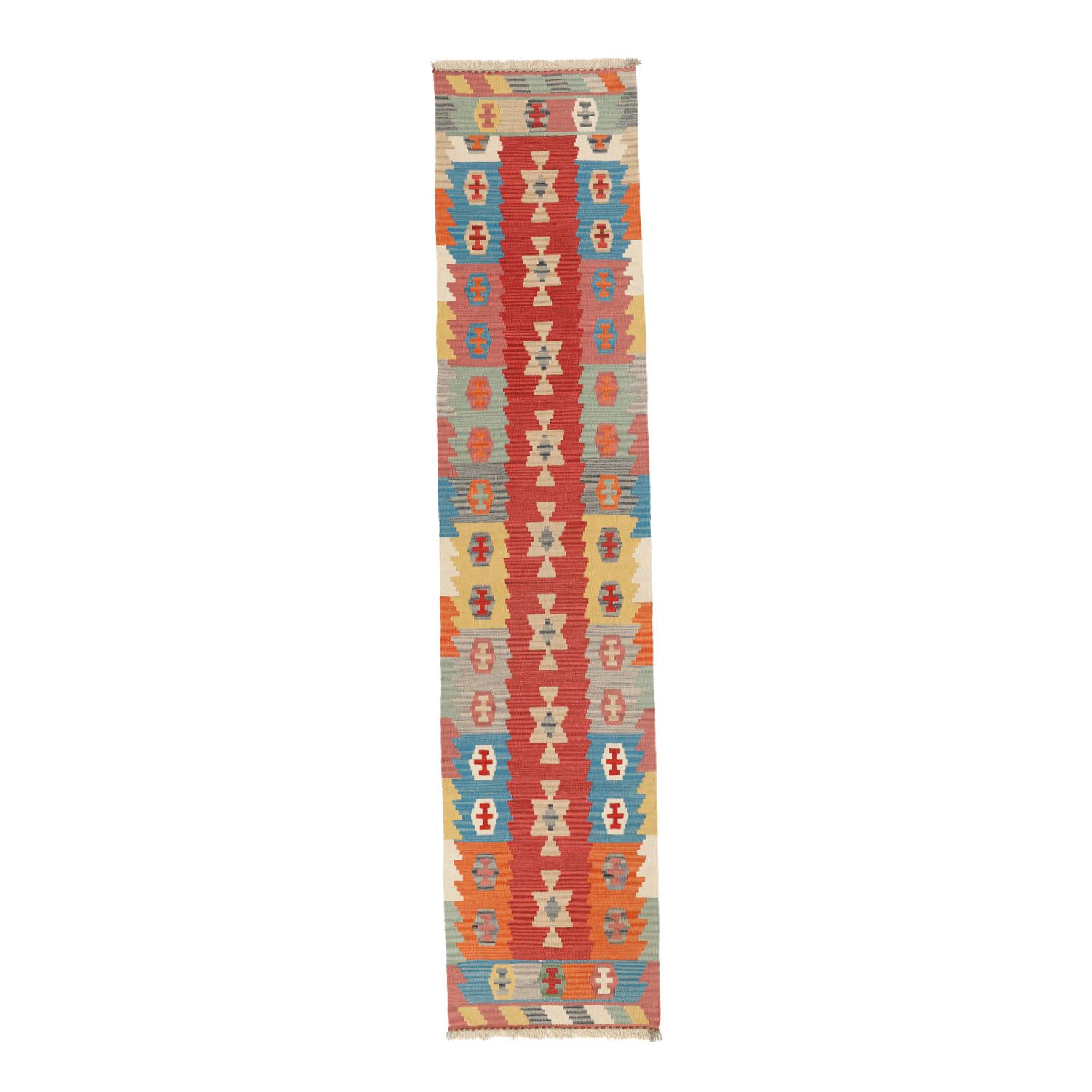 Price and Buy Persian Wool Kilim Runner Rug Handwoven in Fars Qashqai Red