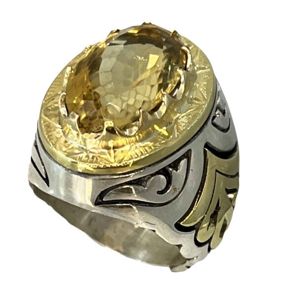 Price and Buy Persian Yellow Citrine Silver Ring for Men Aref_68ff4e4f5362c.jpeg Price and Buy Persian Yellow Citrine Silver Ring for Men Aref