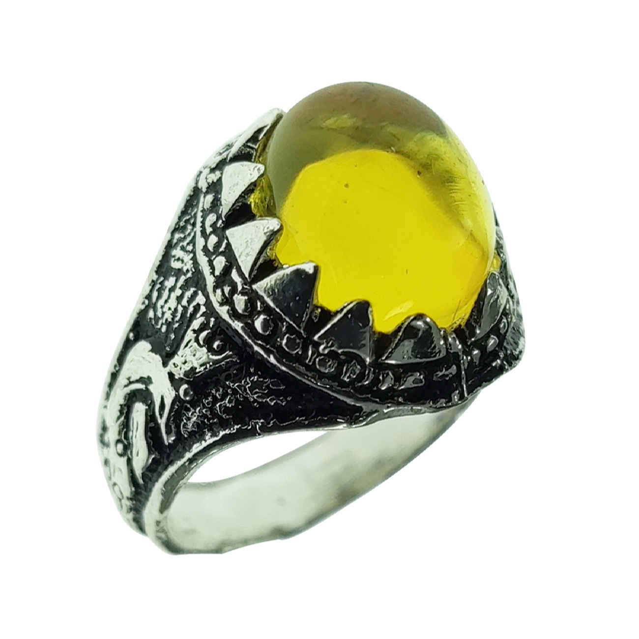 Price and Buy Persian Yellow Citrine Silver Ring for Men Elegance