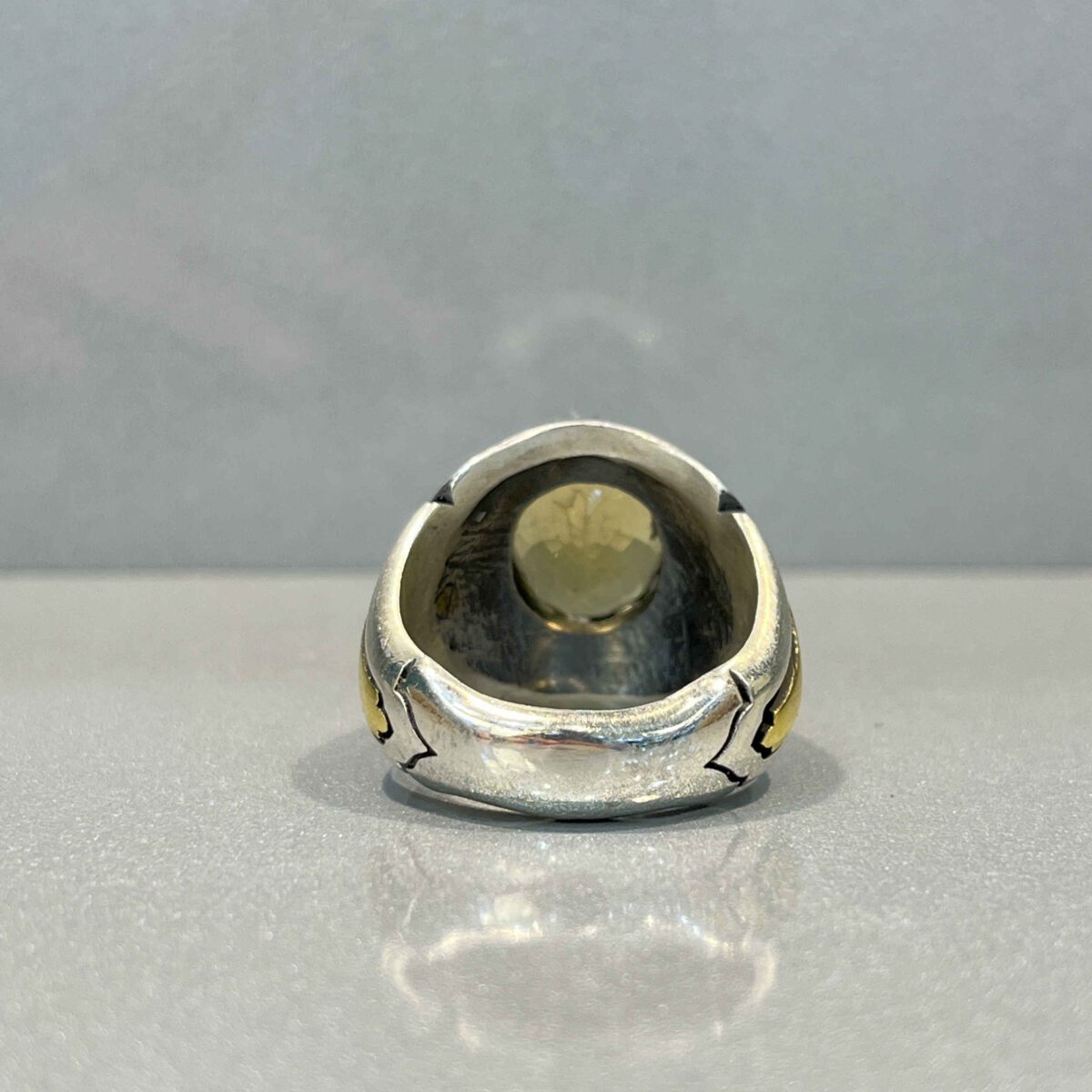 Price and Buy Persian Yellow Citrine Silver Ring for Men Tirdad - Image 3