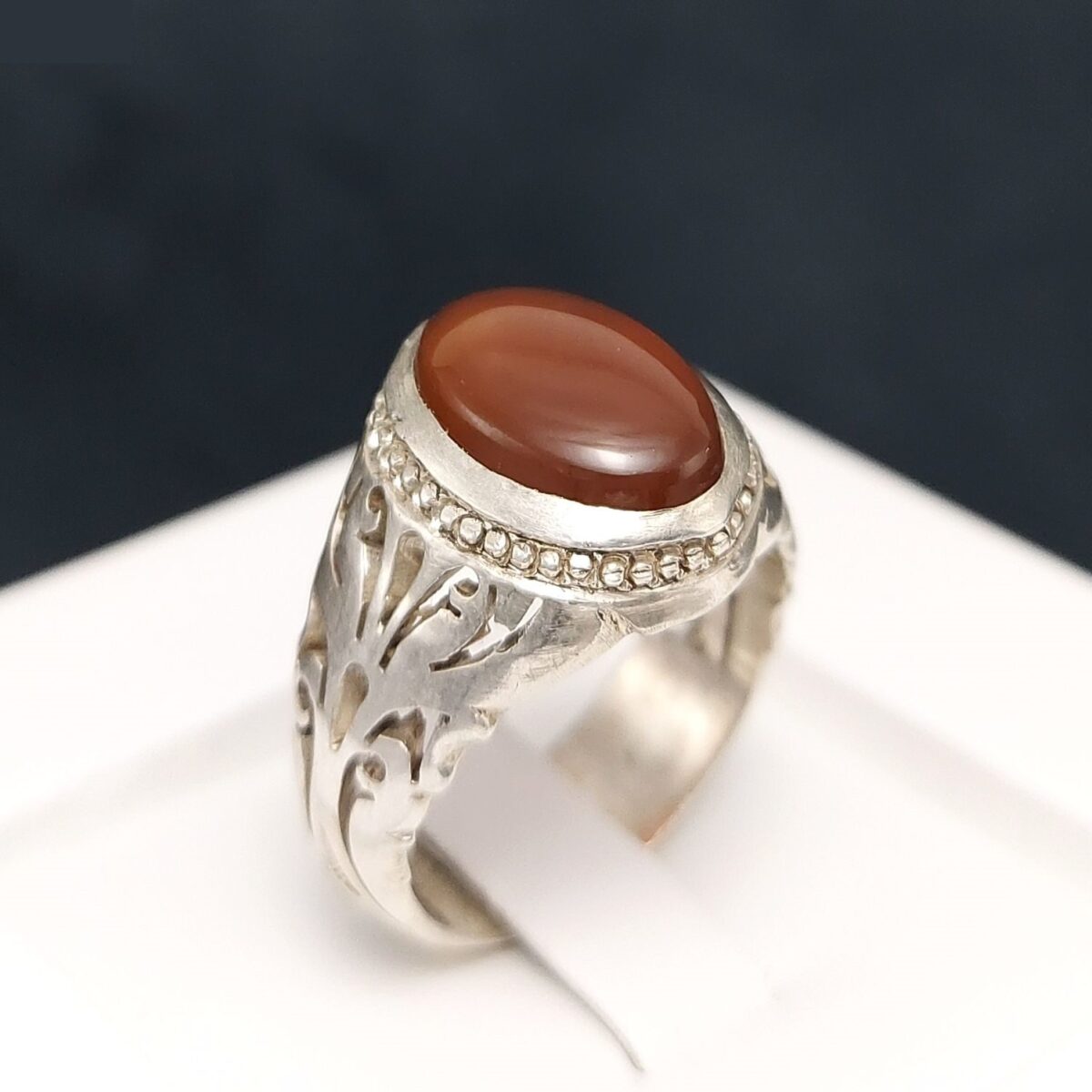 Price and Buy Persian Yemeni Aqeeq Silver Ring for Men Binesh