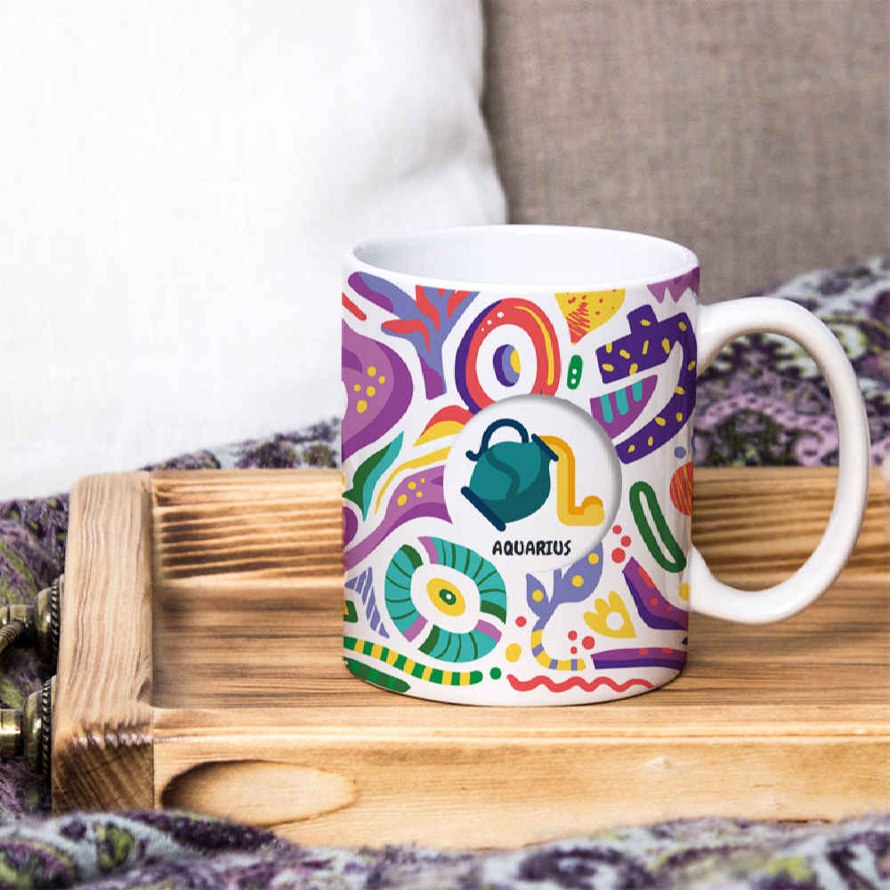 Price and Buy Persian Zodiac Mug – Bahman Pattern Symbol - Image 3