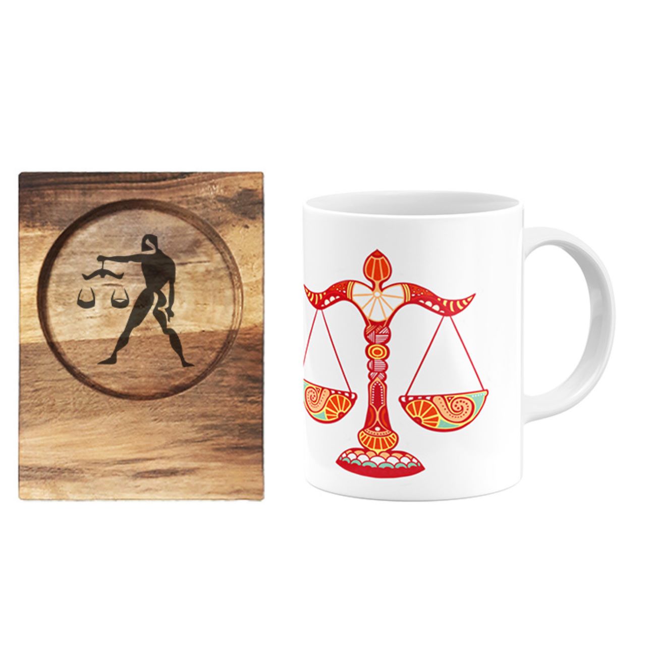Price and Buy Persian Zodiac Mug – Mehr (Libra) Month Sign with Coaster