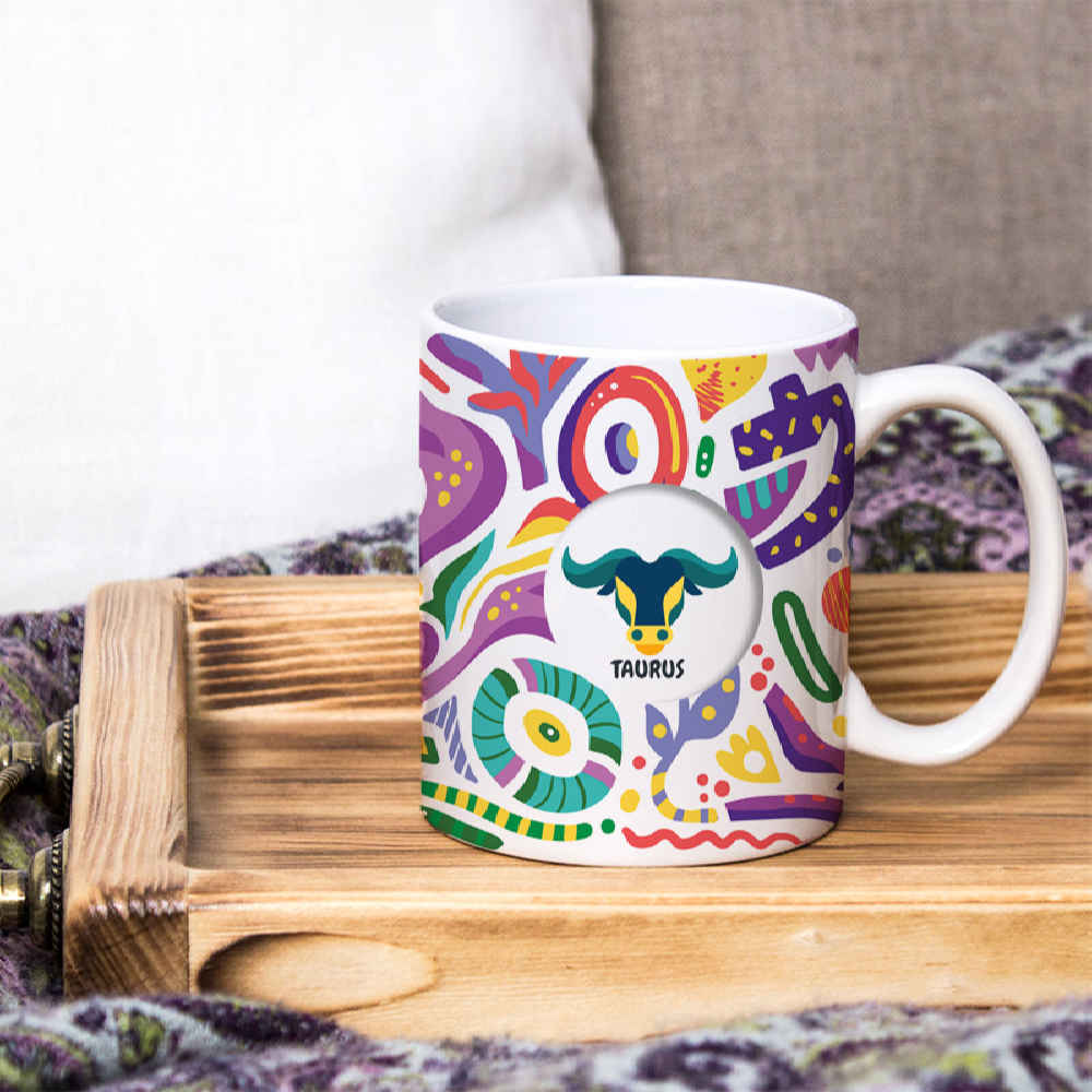 Price and Buy Persian Zodiac Mug – Ordibehesht Pattern Symbol - Image 3