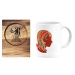 Price and Buy Persian Zodiac Mug – Shahrivar (Virgo) Month Sign with Coaster