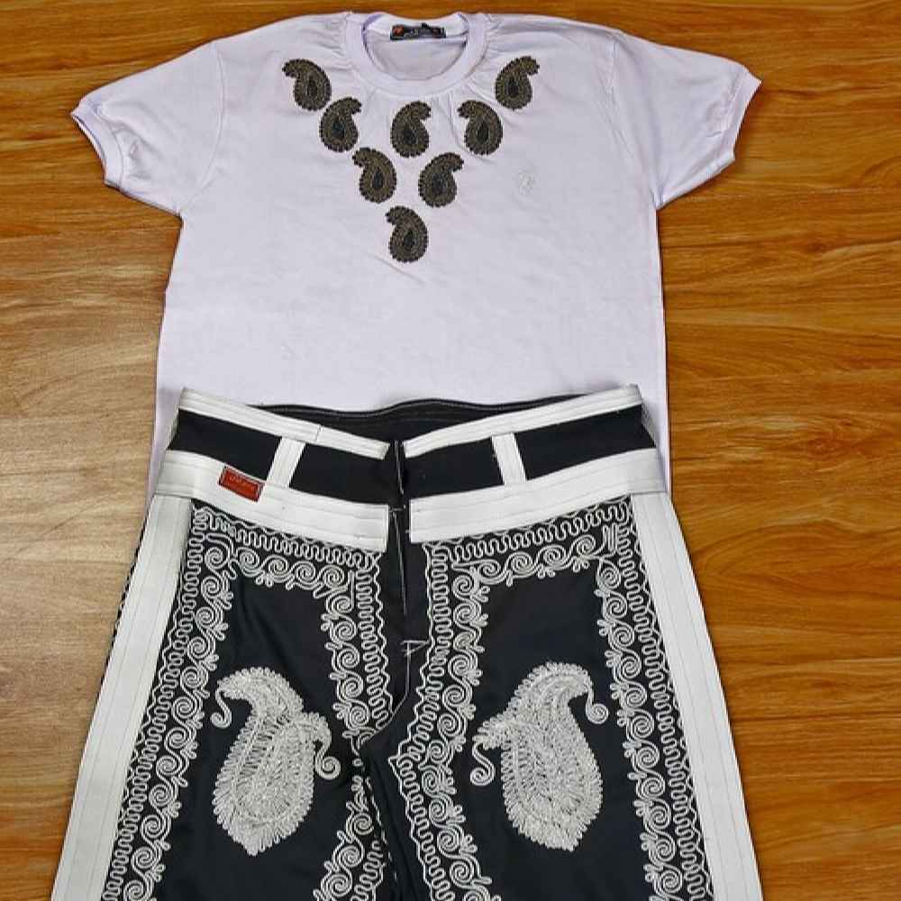 Price and Buy Persian Zoorkhaneh Athletic 3/4 Pant & T-shirt Set Paisley Design