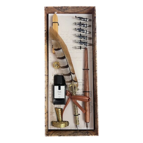 Price and Buy Pheasant Feather Pen Set Royal Design_68ff49acd1a60.jpeg Price and Buy Pheasant Feather Pen Set Royal Design