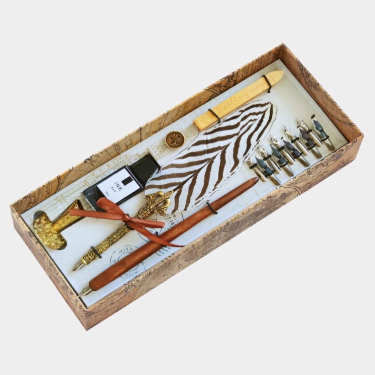 Price and Buy Pheasant Feather Pen Set Royal Design - Image 6