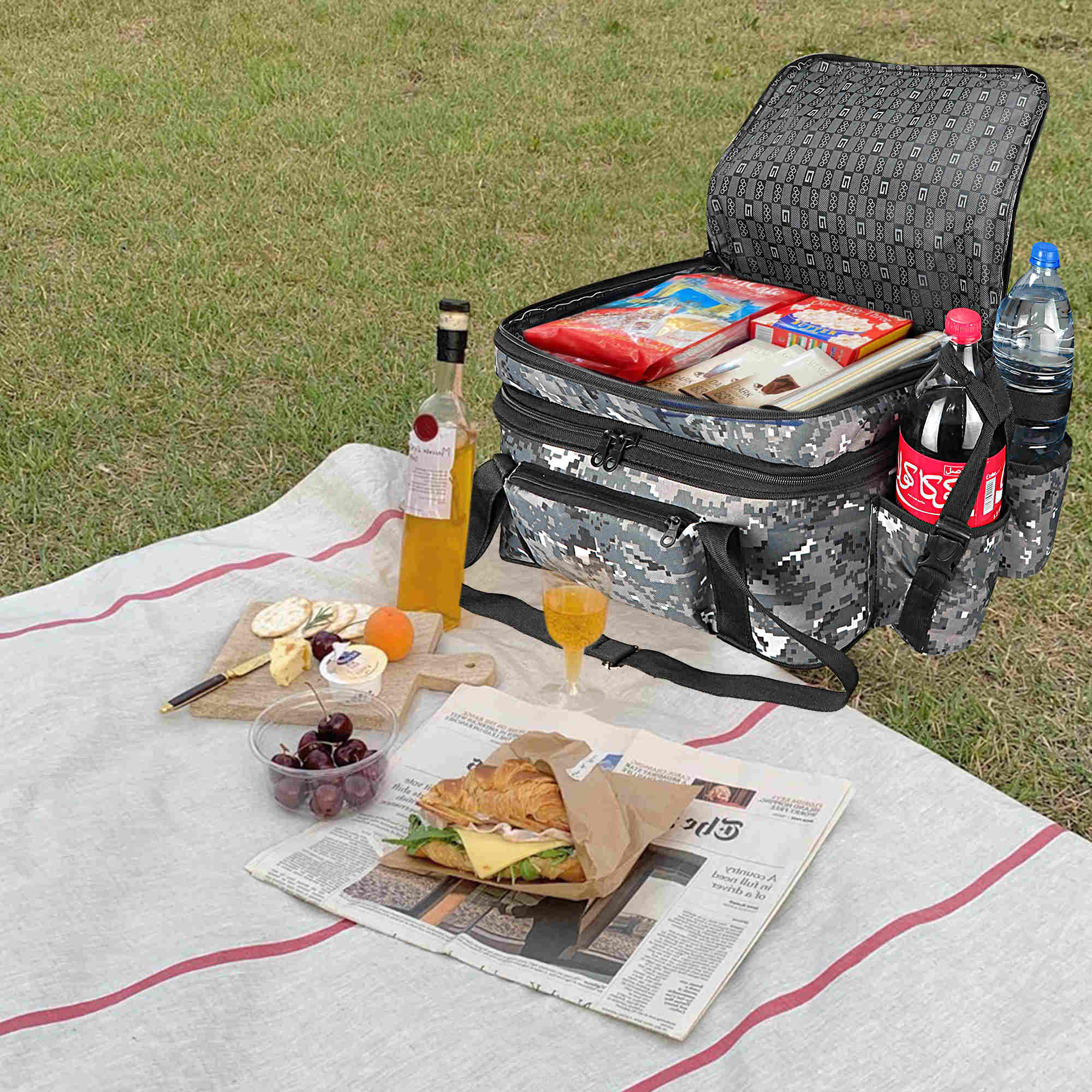 Price and Buy Picnic Bag – Perfect for Camping & Outdoor Adventure with a Shoulder Strap - Image 4