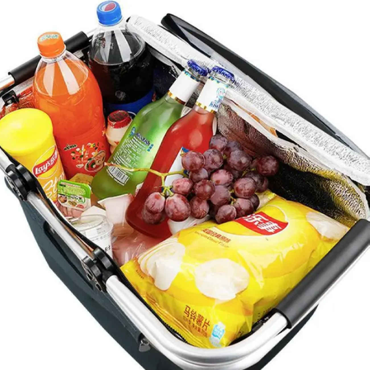 Price and Buy Picnic Bag – Perfect for Camping with Steel Handle Suitable for Food & Drink - Image 3