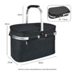 Price and Buy Picnic Bag – Perfect for Camping with Steel Handle Suitable for Food & Drink - Image 4
