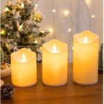 Price and Buy Pillar LED Candle Different Height (Pack of 3)