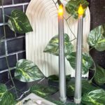 Price and Buy Pillar LED Candle  Safe Stylish and Sustainable Silver (Pack of 4) - Image 3