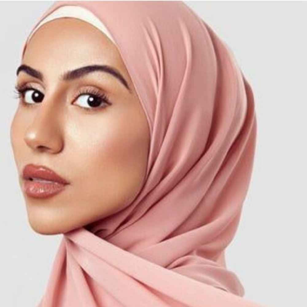 Price and Buy Pink Chiffon Shayla Hijab for Muslim Women - Image 3