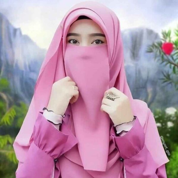 Price and Buy Pink Islamic Square Scarf & Half Niqab Set for Women_68fdc3c9c9596.jpeg Price and Buy Pink Islamic Square Scarf & Half Niqab Set for Women