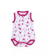 Price and Buy Pink Sleeveless Floral Bodysuit for Baby Girl