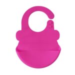 Price and Buy Pink Waterproof Silicone Baby Bib for Eating