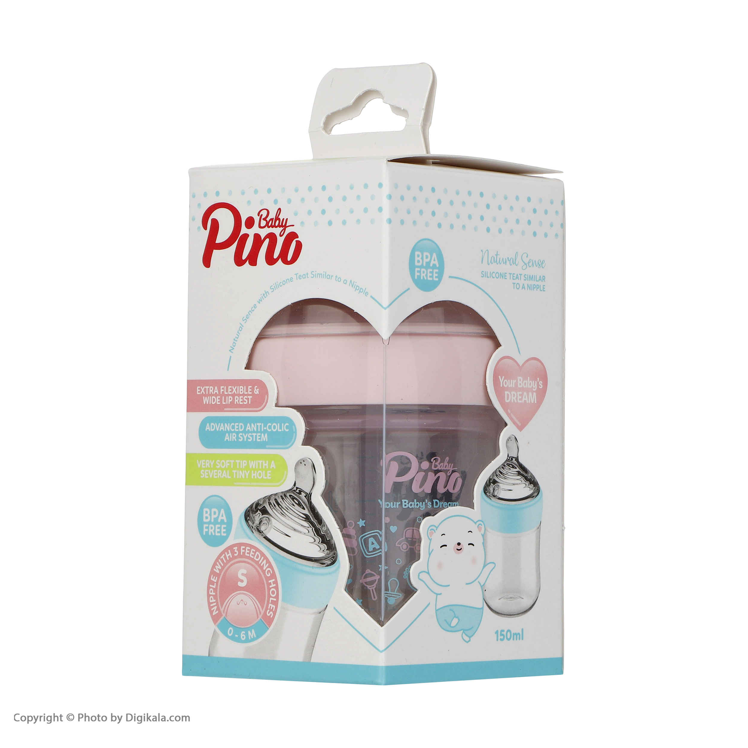 Price and Buy Pino Baby Feeding Bottle – Comfortable & Easy to Use, 150ml_690386b787530.jpeg Price and Buy Pino Baby Feeding Bottle – Comfortable & Easy to Use, 150ml - Image 4