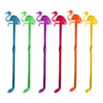 Price and Buy Plastic Bar Spoon – Perfect for Stirring & Layering with Flamingo Design Pack of 6