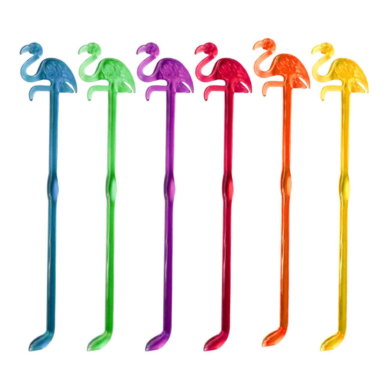 Price and Buy Plastic Bar Spoon – Perfect for Stirring & Layering with Flamingo Design Pack of 6_6901394486265.jpeg Price and Buy Plastic Bar Spoon – Perfect for Stirring & Layering with Flamingo Design Pack of 6 - Image 1