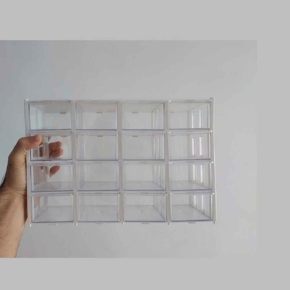 Price and Buy Plastic Drawers Storage Box with 16-Cabinet & 4 Rows - Image 4