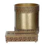 Price and Buy Plastic Waste Basket & Tissue Box Set – Floral Pattern