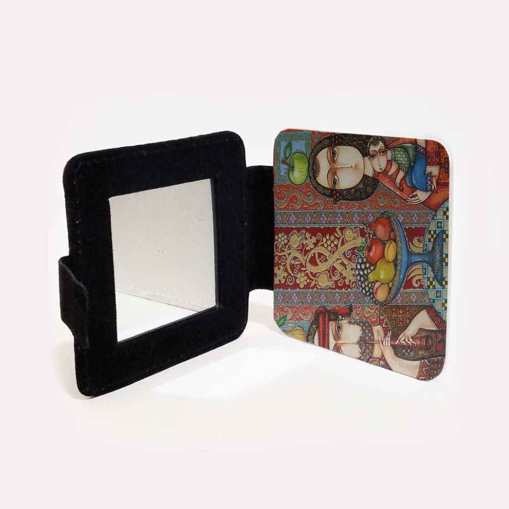 Price and Buy Pocket Mirror with Persian Inspired Family Design - Image 3