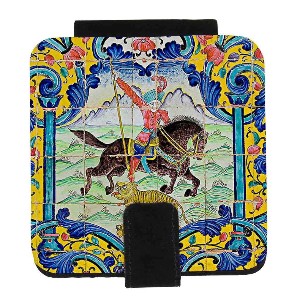 Price and Buy Pocket Mirror with Persian Inspired Horse Motif