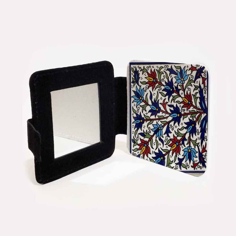 Price and Buy Pocket Mirror with Persian Inspired Mina Motif - Image 3