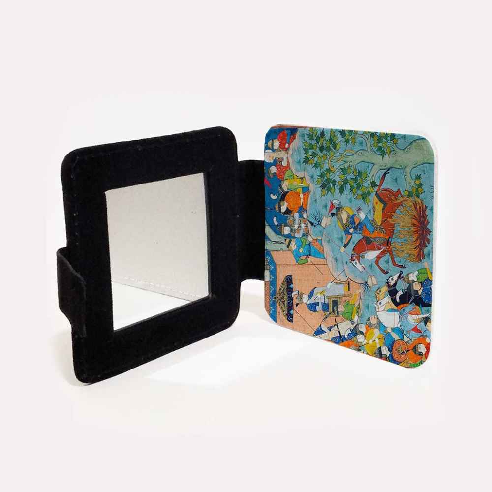 Price and Buy Pocket Mirror with Persian Inspired Negargari Pattern - Image 3