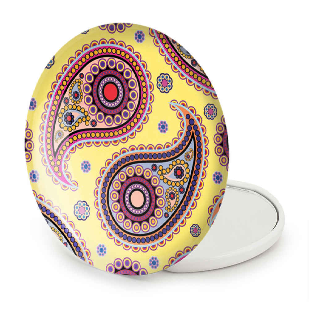 Price and Buy Pocket Mirror with Persian Inspired Paisley Design - Image 5