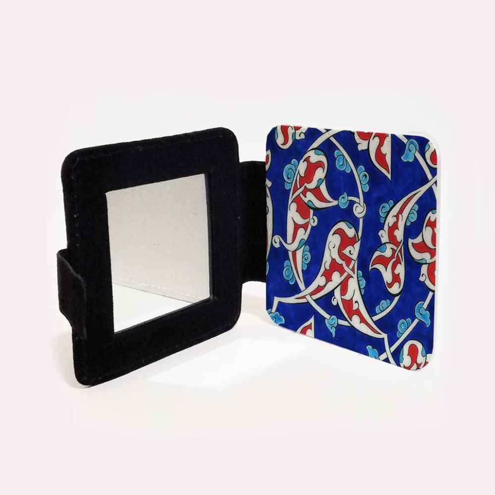 Price and Buy Pocket Mirror with Persian Inspired Tile Motif - Image 3