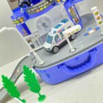 Price and Buy Police Suitcase Parking Playset 8-Piece– Includes 2 Die-Cast Police Cars & Rescue Helicopter - Image 4