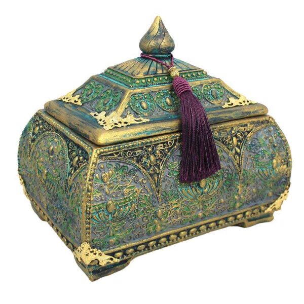 Price and Buy Polyester Jewelry Box Handcrafted With Green Vintage Style_68fe04ac7191e.jpeg Price and Buy Polyester Jewelry Box Handcrafted With Green Vintage Style