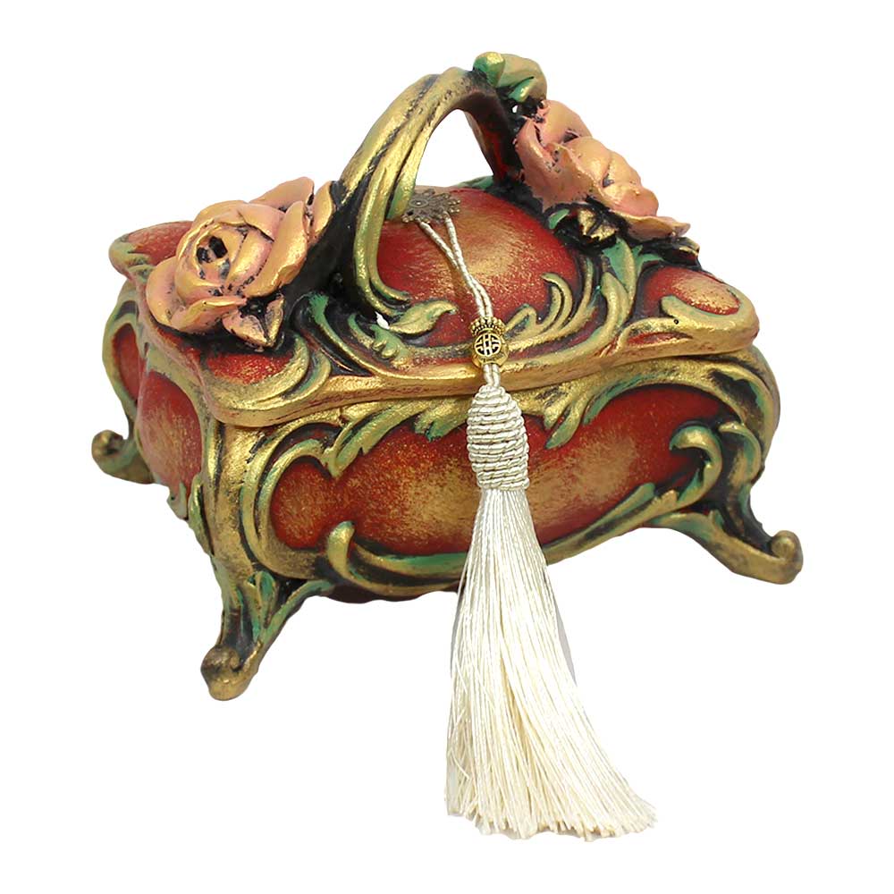 Price and Buy Polyester Jewelry Box Handcrafted With Vintage Style