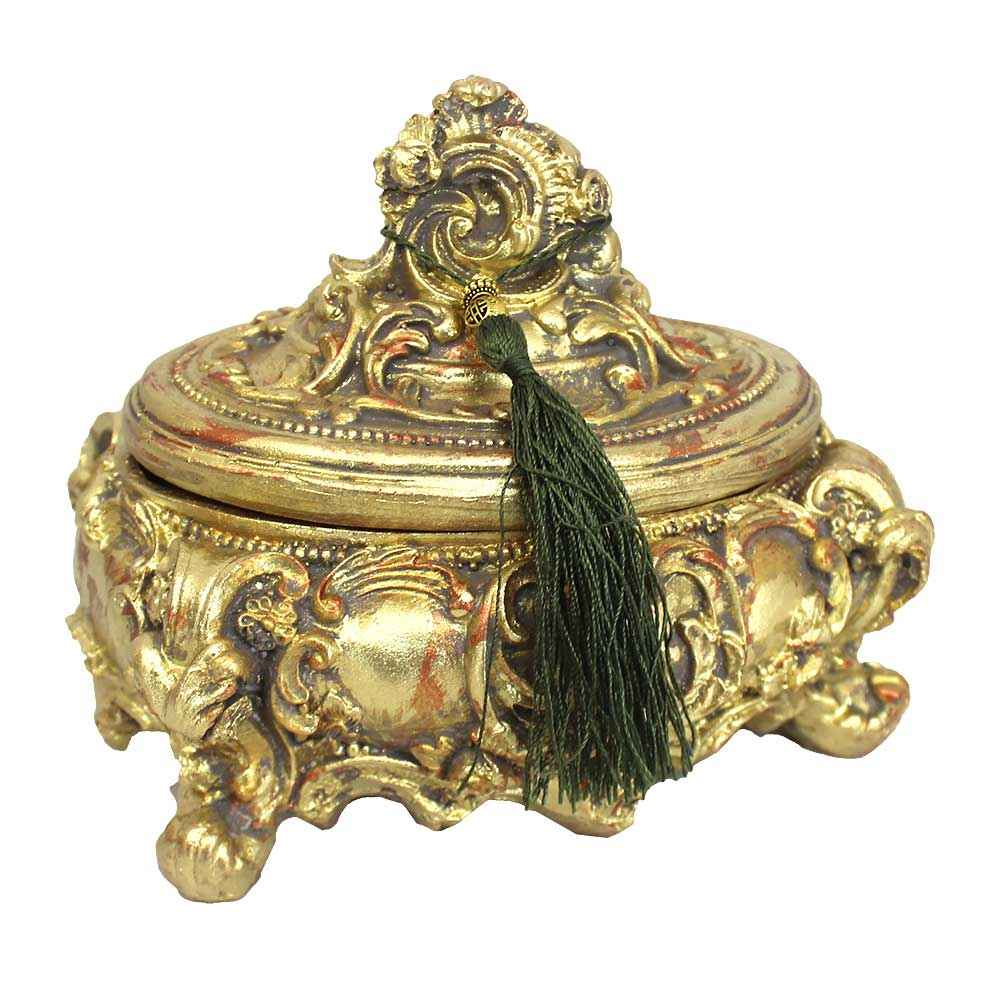 Price and Buy Polyester Jewelry Box With Green Tassels Model Mana