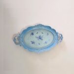 Price and Buy Polyresin Tray – Butterfly & Floral Pattern Ornate Blue Fram