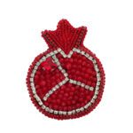 Price and Buy Pomegranate Brooch Pin – Beaded Accessory for Women