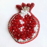 Price and Buy Pomegranate Brooch Pin – Elegant Handmade Accessory for Women