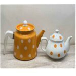 Price and Buy Porcelain Double Teapot Set – Perfect for Gift Durable with Polka Dot Design - Image 4