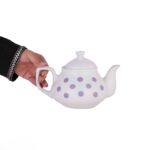 Price and Buy Porcelain Double Teapot Set – Suitable for Tea Durable with Polka Dot Design - Image 4